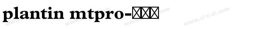 plantin mtpro字体转换
